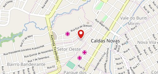 Estação do café no mapa