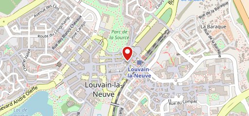 EXKi Louvain-la-Neuve sur la carte