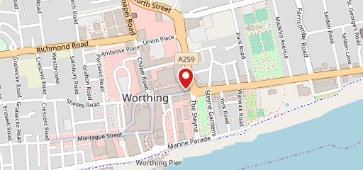 Favourite Pizza (Worthing) en el mapa