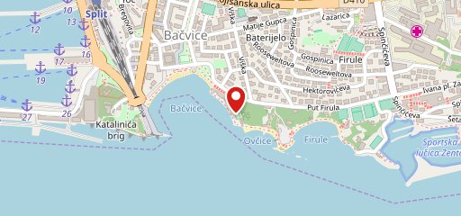 Caffe Lounge Bar Fjaka Bacvice Split sulla mappa