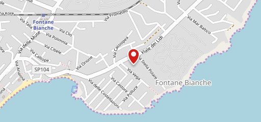 Fontane Bianche Beach Bar sur la carte