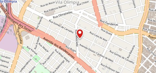 Frangaria Vila Olímpia no mapa