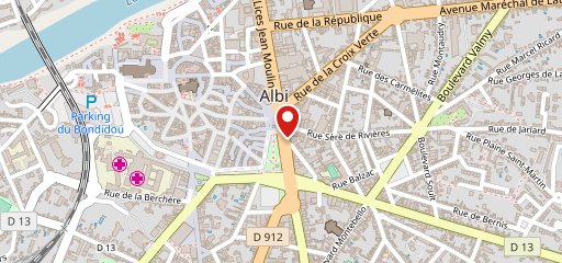 Albi kiosque sur la carte