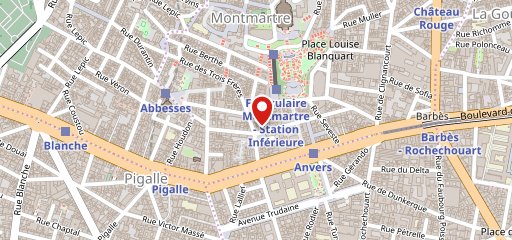 Fric-Frac Montmartre sur la carte