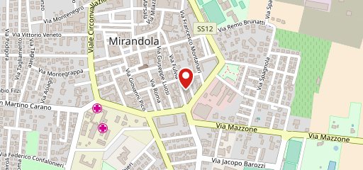 Friggitoria del mare Mirandola sulla mappa