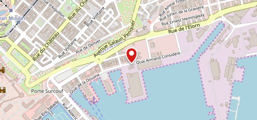 Fuxia Brest Port de Commerce sur la carte