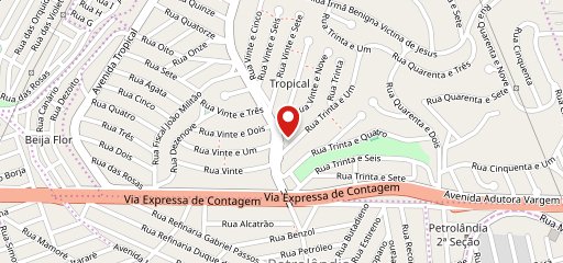 Garage Burger Contagem no mapa