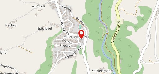 Restaurant Adler Allenwinden sur la carte