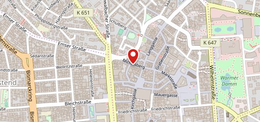 Café, Restaurant Gegenüber - Wiesbaden sur la carte