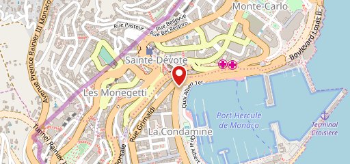 La gelateria de Monaco sur la carte