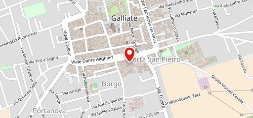 Gelateria Virginia Galliate sulla mappa