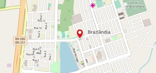 Giraffas Brazlândia no mapa