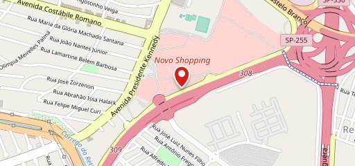 Giraffas Novo Shopping Ribeirão no mapa