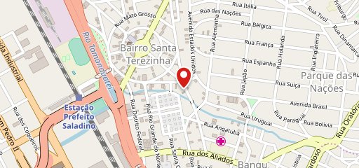 Pizzaria Glória no mapa