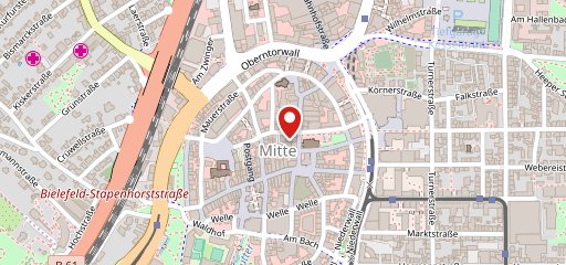 GLÜCKSPILZ Bielefeld Altstadt sur la carte