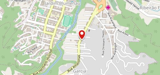 Golden Burguer's Blumenau SC no mapa