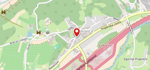 Gostilna pri Bevcu, Lukovica sulla mappa