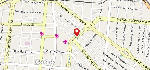 Graminha Pizzaria Santos no mapa