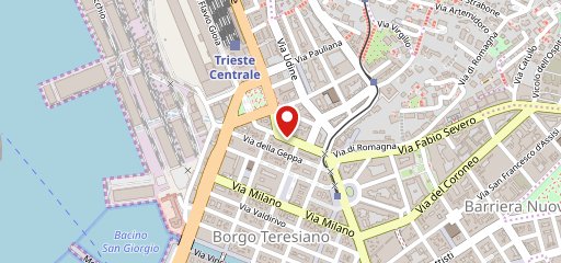 Grande Muraglia Trieste sulla mappa