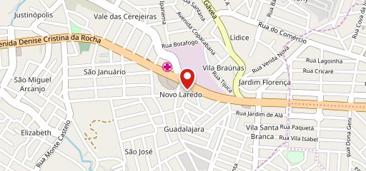 Guinnes Pizza Justinopolis no mapa