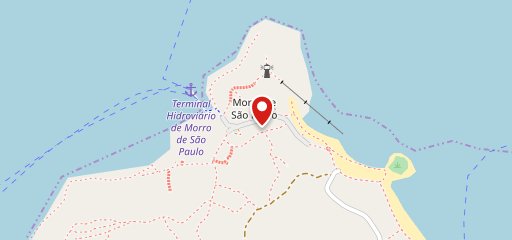 Gula's Burguer Morro de São Paulo no mapa