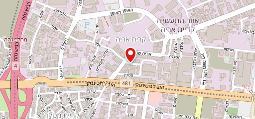 ג'ונם קרית אריה sur la carte