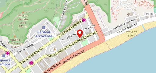Haishi Carioca Copacabana no mapa
