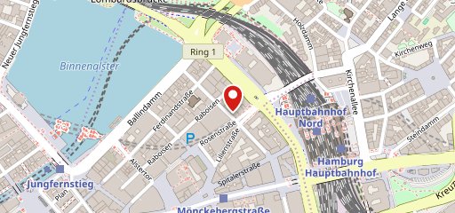 HANS IM GLÜCK - HAMBURG Brandsende sur la carte