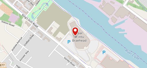 Harvester Braehead Glasgow on map