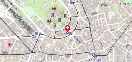 Hierbas Milano sulla mappa