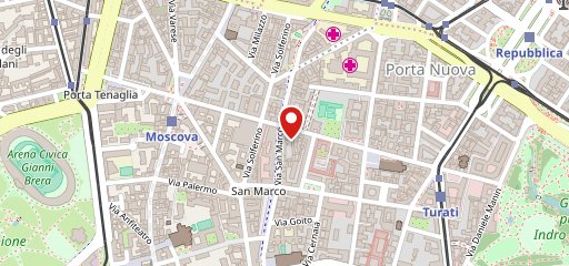 Honu Poke Milano Moscova sulla mappa