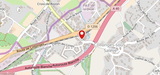 Pizzeria de Collonges sur la carte