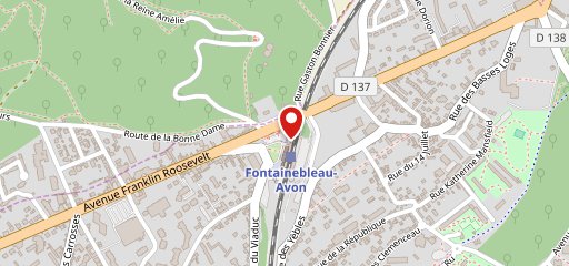 Au Buffet de la Gare de Fontainebleau sur la carte