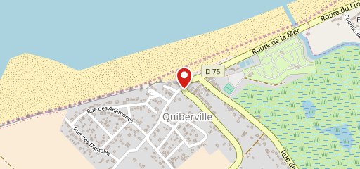 Hôtel de la Plage de Quiberville sur la carte