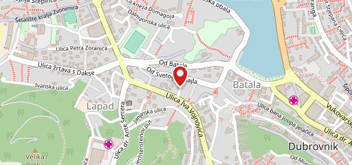 Hotel Ivka, Dubrovnik sur la carte