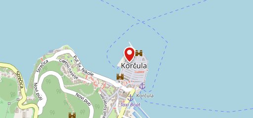 Hotel Korcula sulla mappa