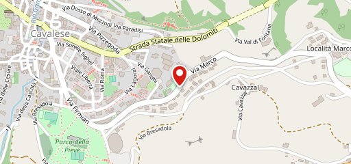 La Roccia Wellness Hotel Cavalese Trentino sulla mappa