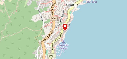 Hotel Lungomare Opatija sulla mappa