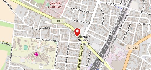 Hôtel Majuscule sur la carte