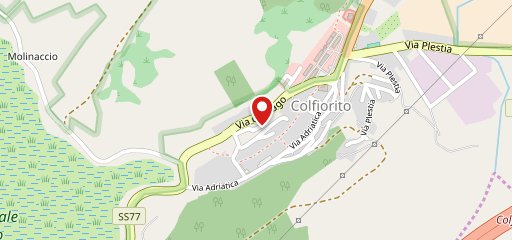 Ristorante del Lago Colfiorito sulla mappa