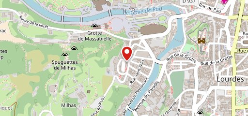 Hôtel Roissy, Lourdes sur la carte