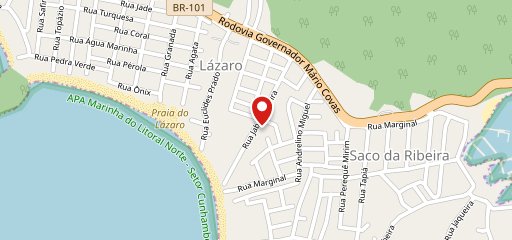 Hotel Saveiros no mapa