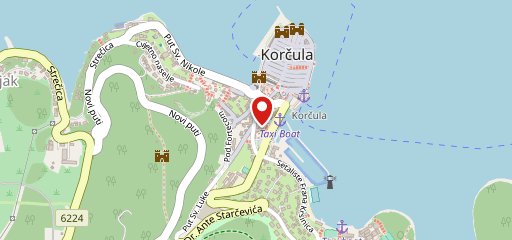 IGNIS Korčula sur la carte