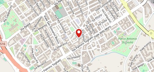 Il chiosco al parco di bozzano sulla mappa