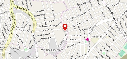 Império Burguer no mapa