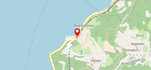 Riva di Gittana sulla mappa