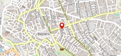 Indochine béziers sur la carte