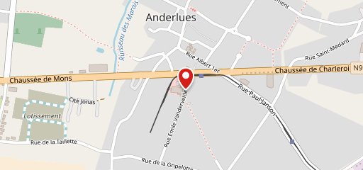 Intermarché Anderlues Vandervelde sur la carte