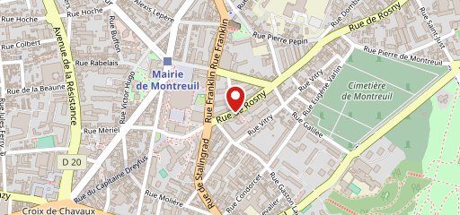 Isolé - restaurant montreuil sur la carte