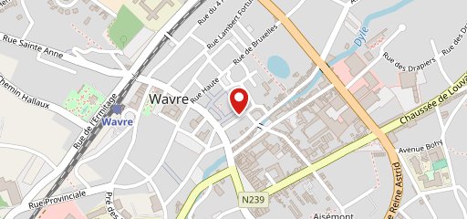 Italia Pizza Wavra sur la carte